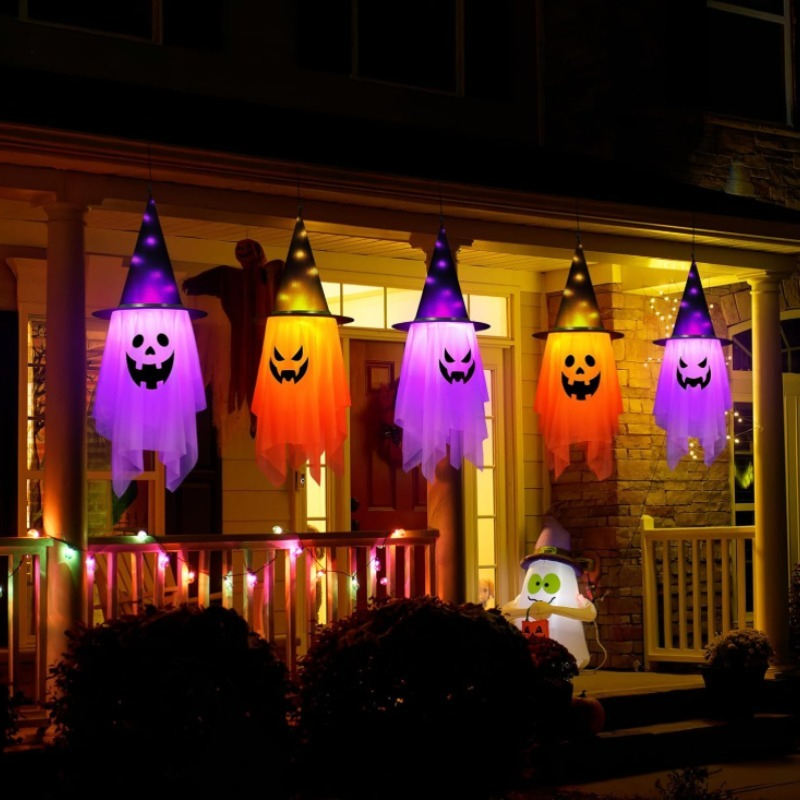 1-2PCS Halloween Glowing Pumpk - Kids Outdoor House Accessories avaliação e preço