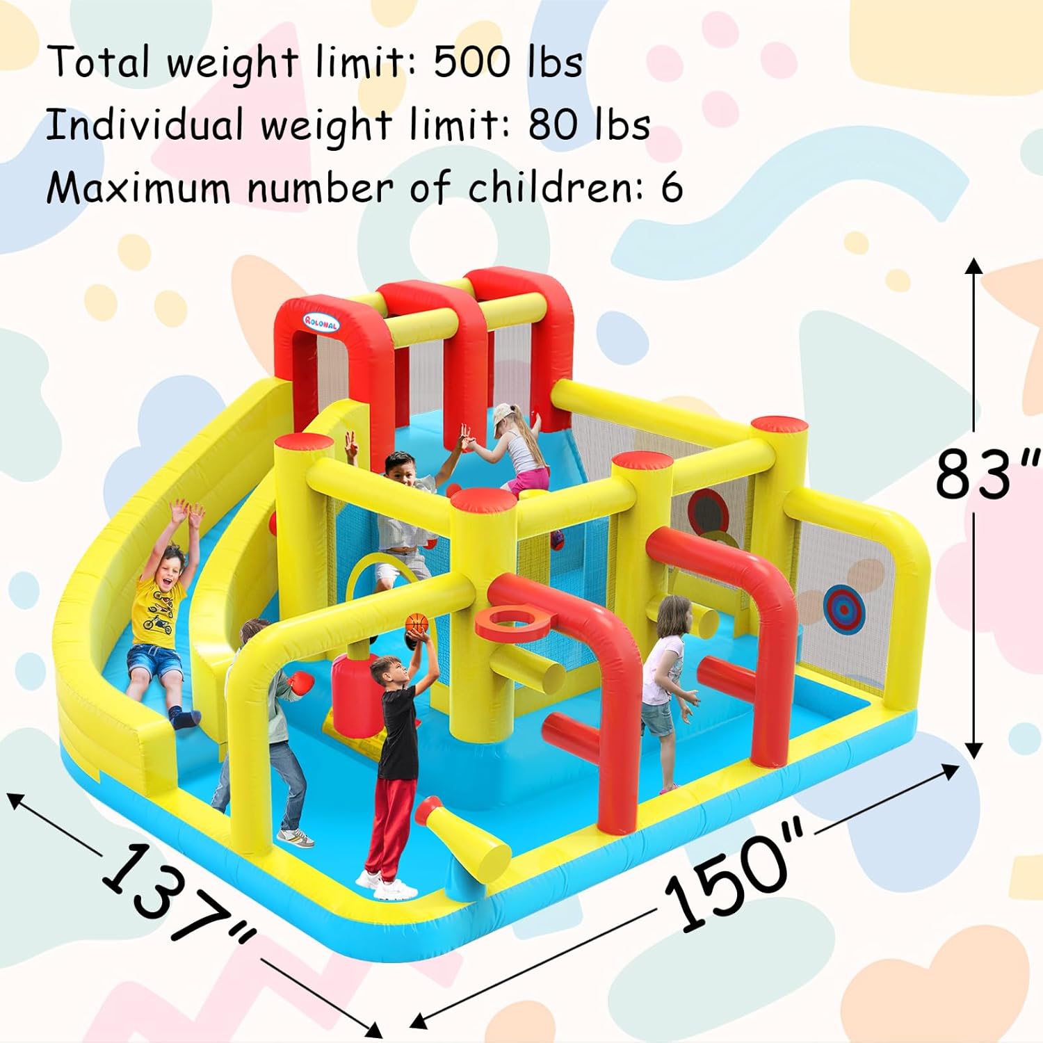 Kids Inflatable Water Slide Bo - Kids Outdoor Basketball avaliação e preço