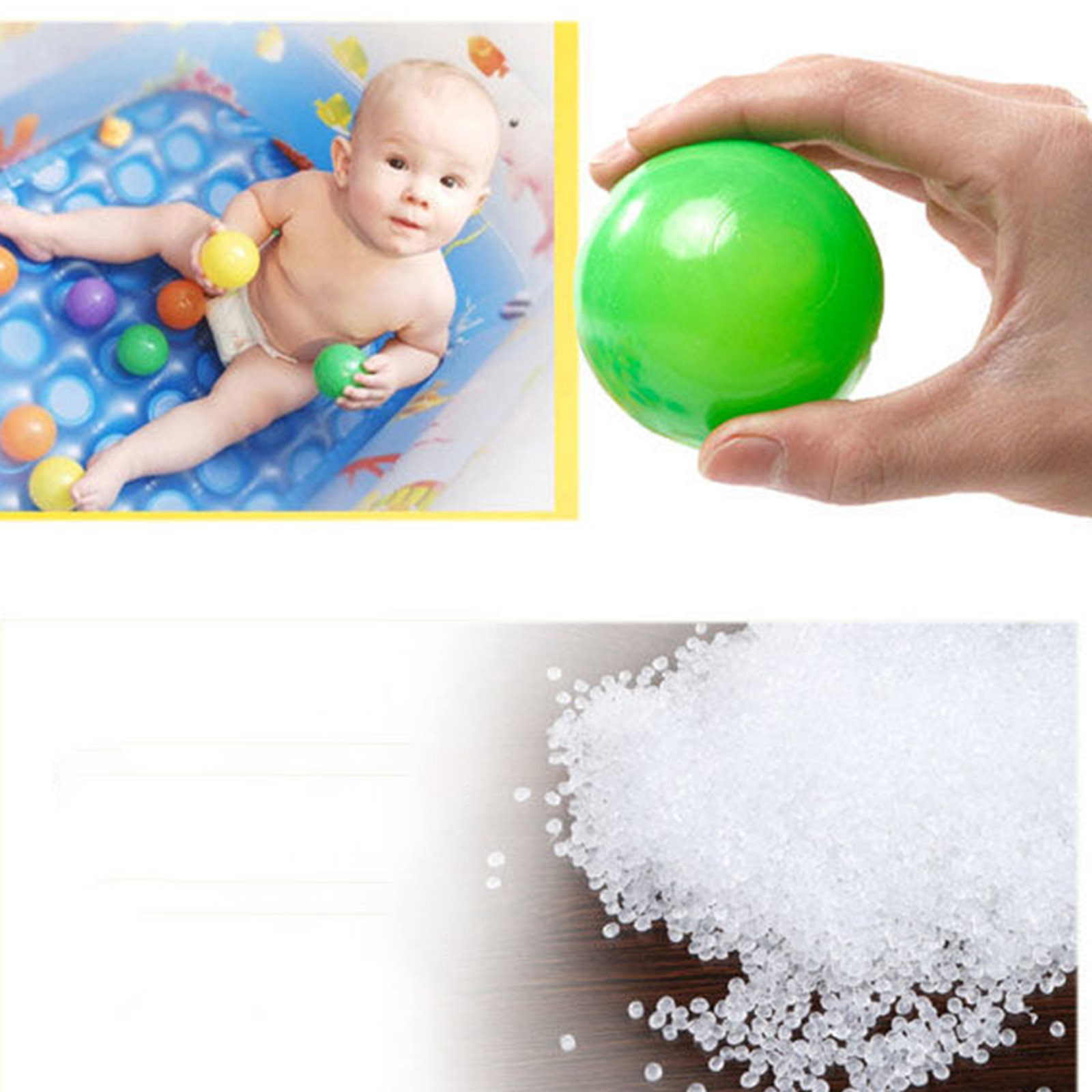 100PCS 55MM Baby Plastic Balls - Kids Outdoor House Accessories avaliação e preço