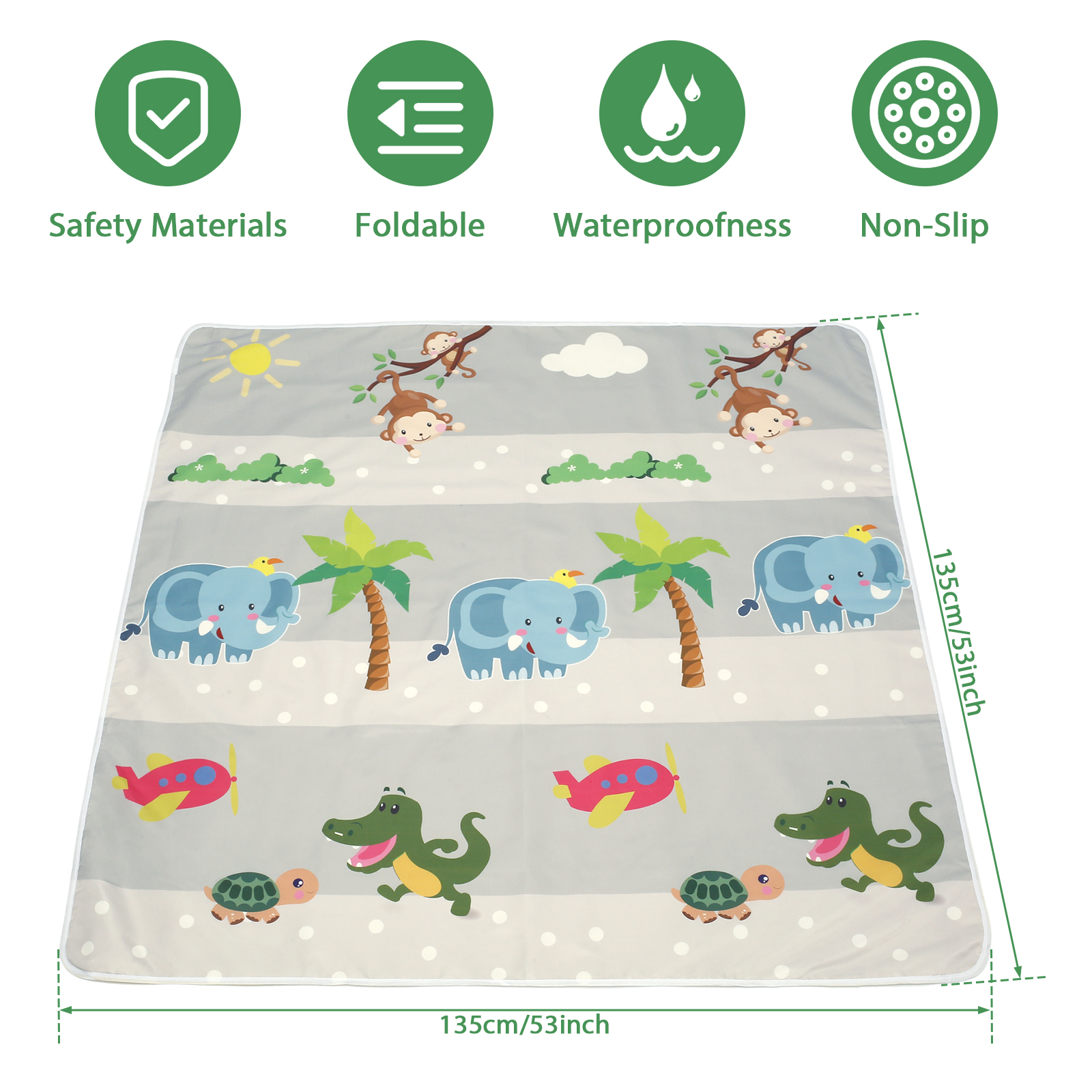 Baby Splat Mat for Under High  - Kids Outdoor Foldable Chair avaliação e preço
