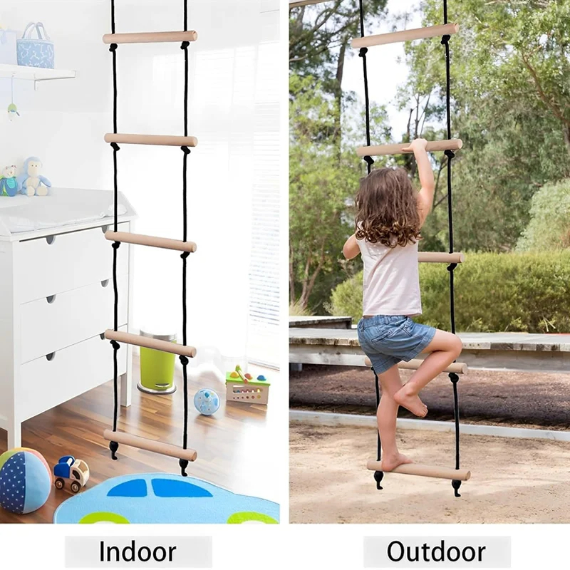 Children Climbing Rope Ladder  - Kids Outdoor Swing avaliação e preço