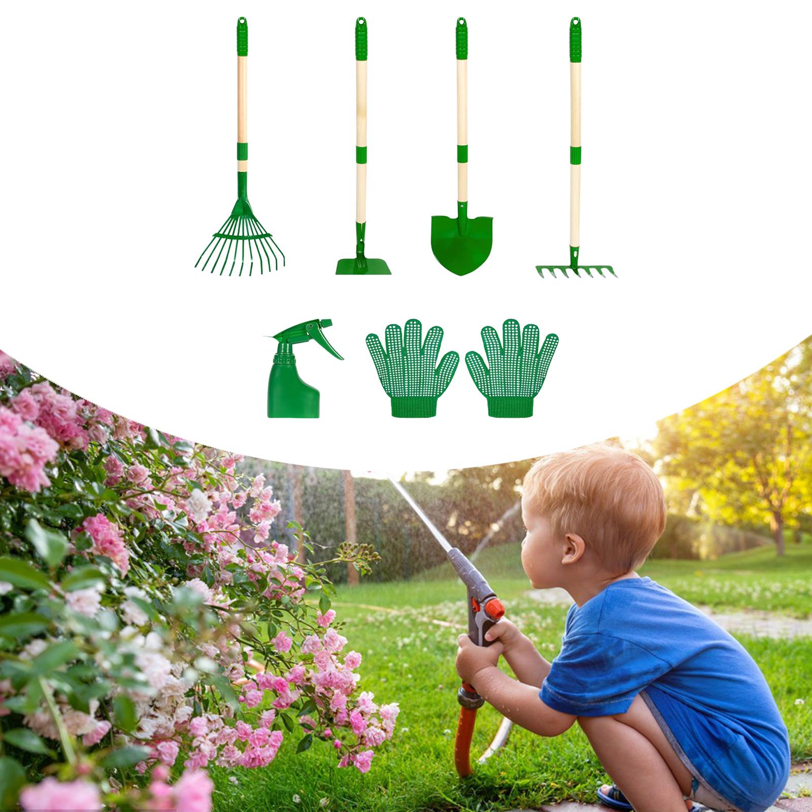 6x Kids Gardening Tools Set Ou - Kids Outdoor Garden Set avaliação e preço