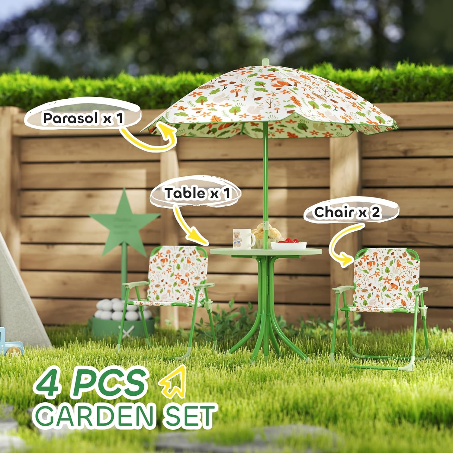 Kids Picnic Table Chair Set Fo - Kids Outdoor Foldable Chair avaliação e preço