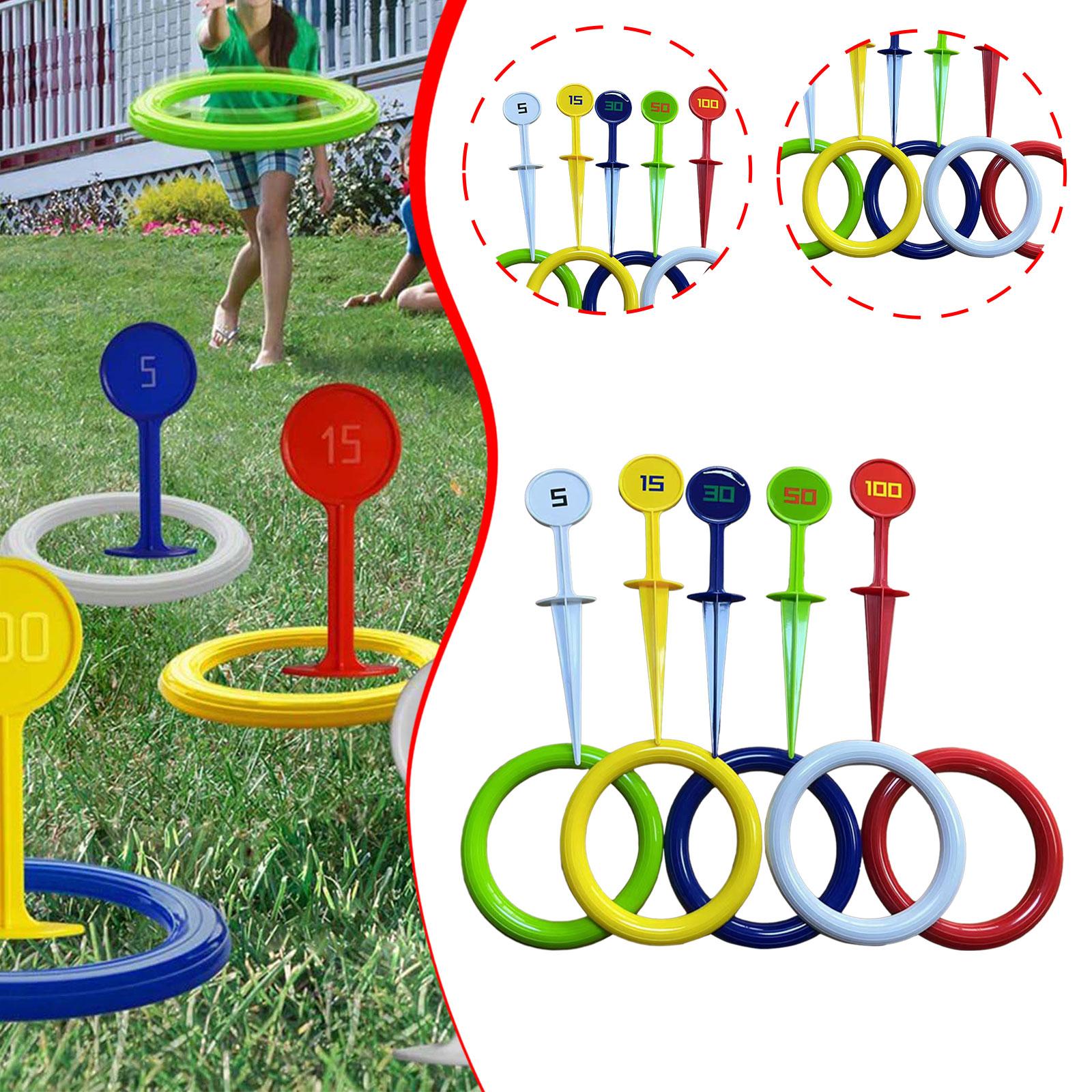 Kids Rings Toss Game Set 5 Thr - Kids Outdoor Garden Set avaliação e preço