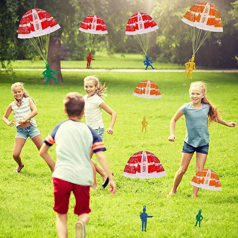 10/100pcs Parachute Toys for K - Kids Unique Outdoor Toys avaliação e preço