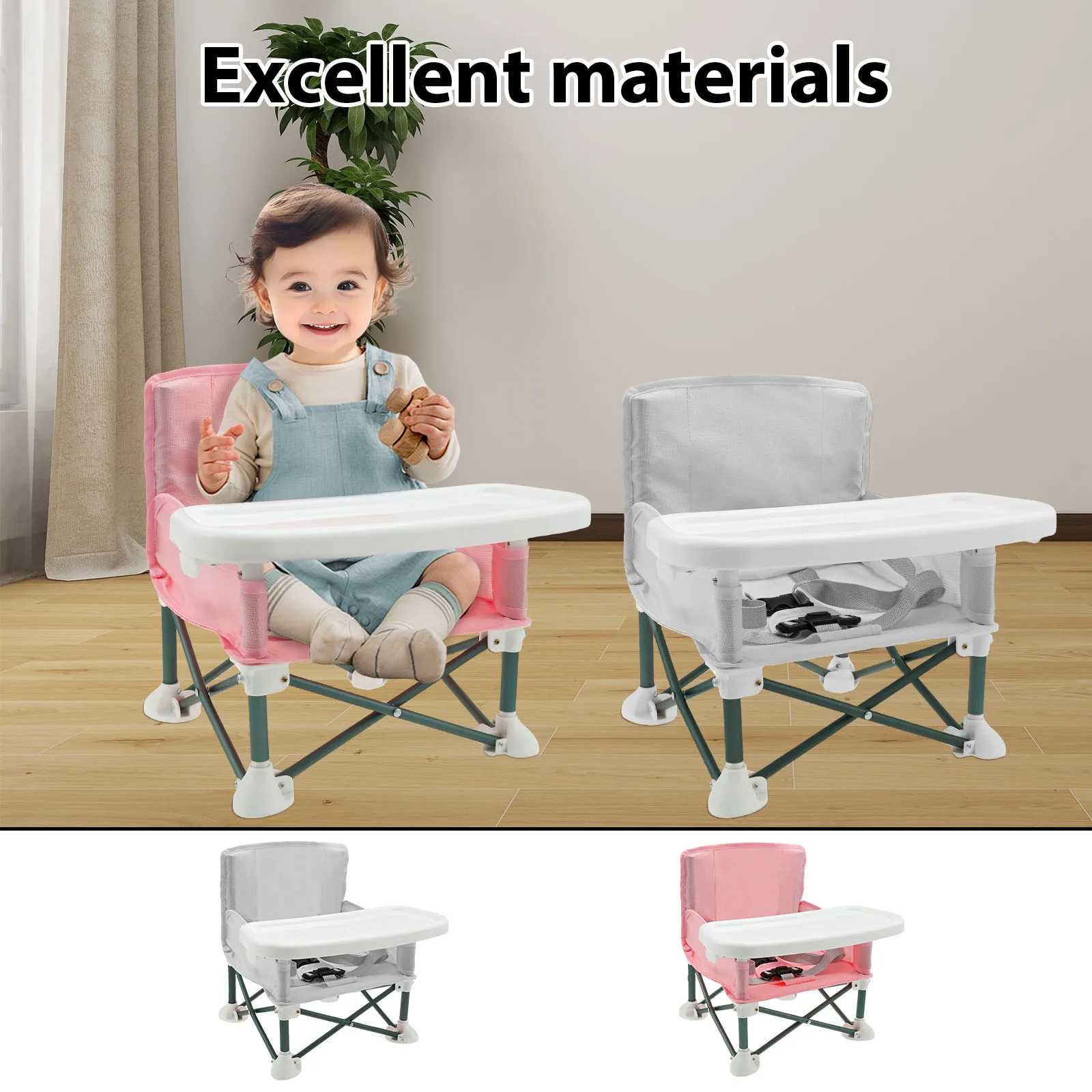 Toddler Booster Seat with Chil - Kids Outdoor Foldable Chair avaliação e preço