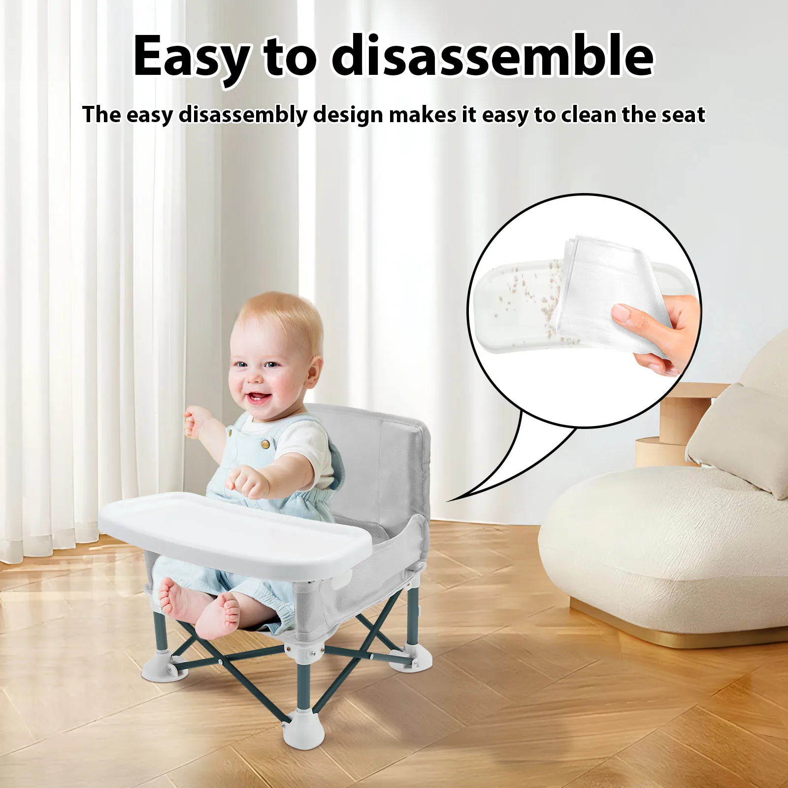 Toddler Booster Seat with Chil - Kids Outdoor Foldable Chair avaliação e preço