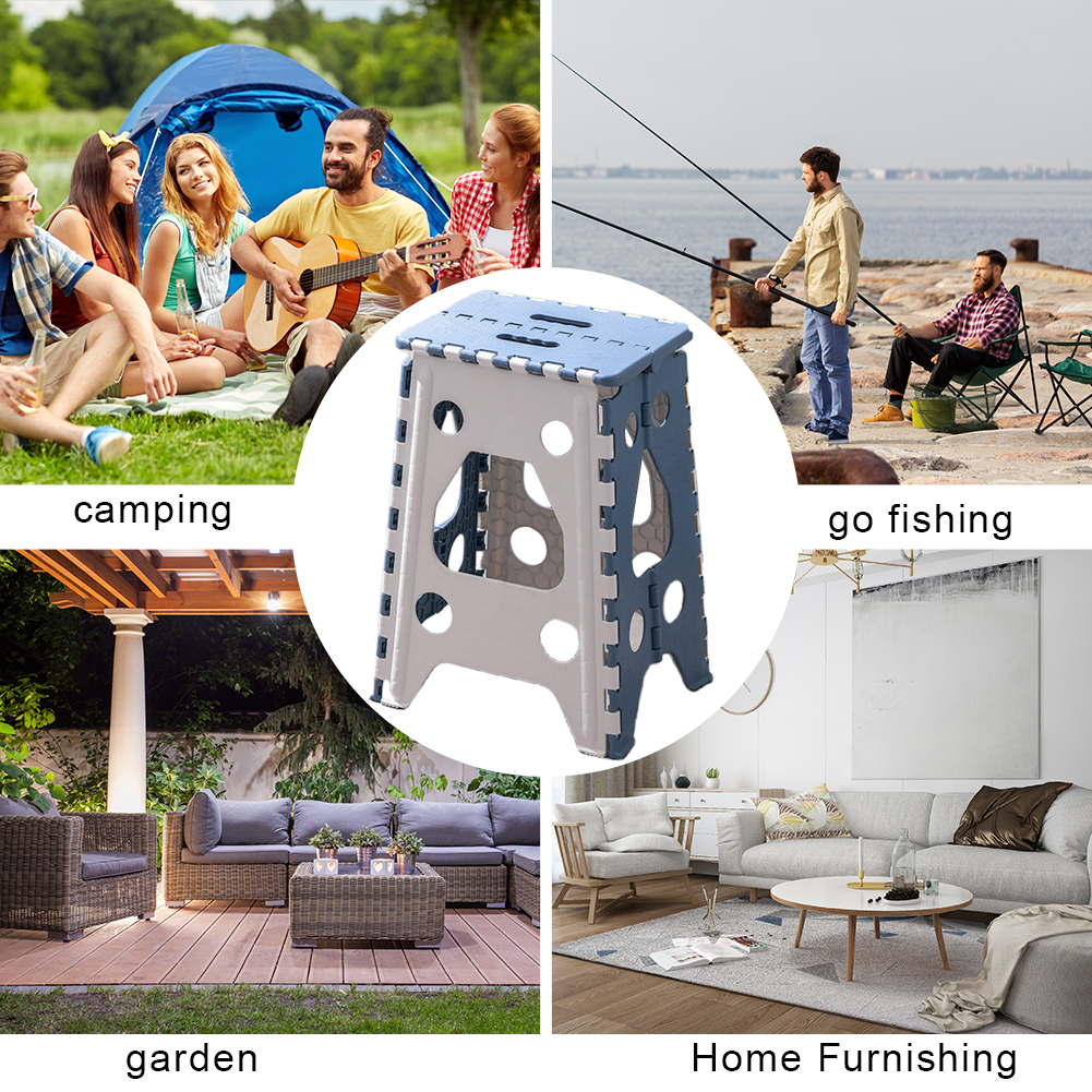 18 Inch Plastic Stools for Adu - Kids Outdoor Foldable Chair avaliação e preço