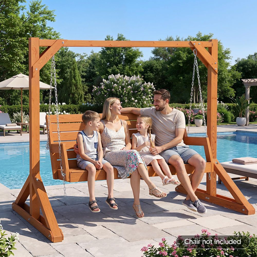 Duty Wooden Swing Frame for Ad - Kids Outdoor Bench avaliação e preço