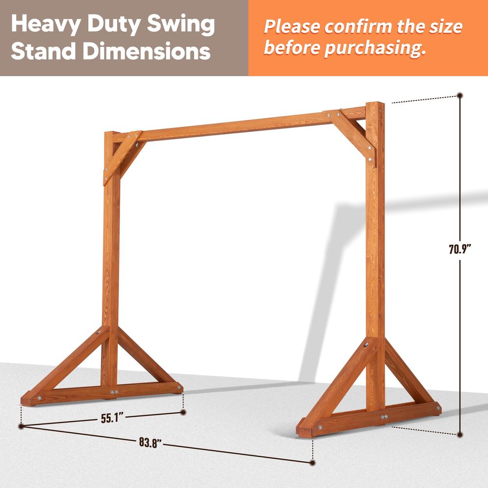 Duty Wooden Swing Frame for Ad - Kids Outdoor Bench avaliação e preço