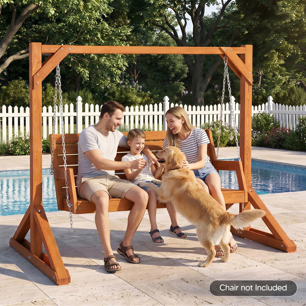 Duty Wooden Swing Frame for Ad - Kids Outdoor Bench avaliação e preço