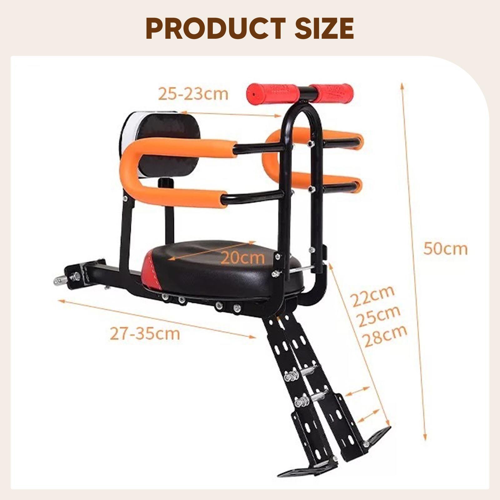 Foldable Kids Bike Seat with G - Kids Outdoor Foldable Chair avaliação e preço