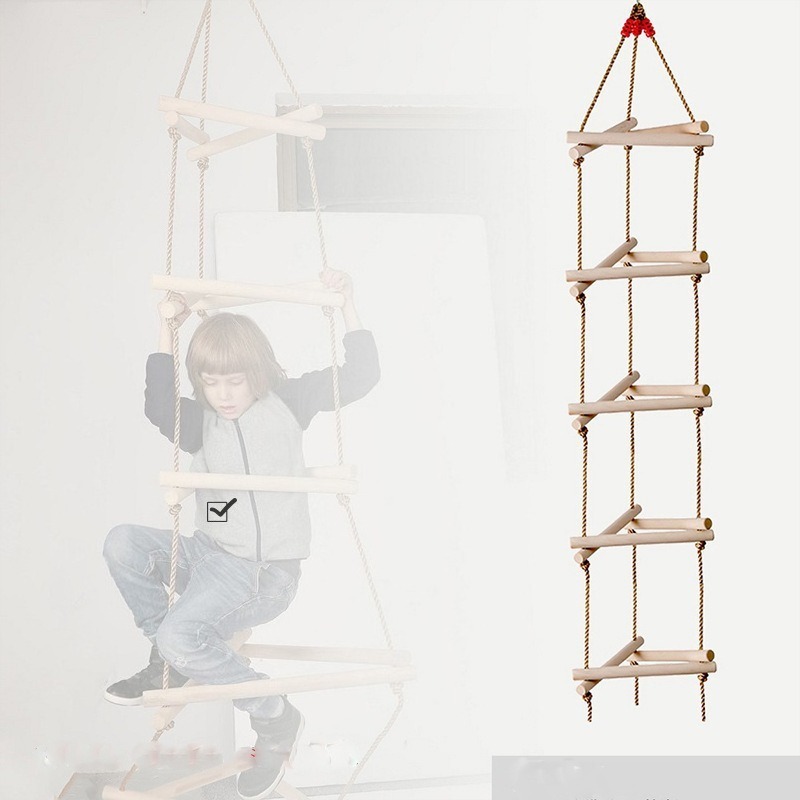 5 Rungs Single Head Wooden Tri - Kids Outdoor Swing avaliação e preço
