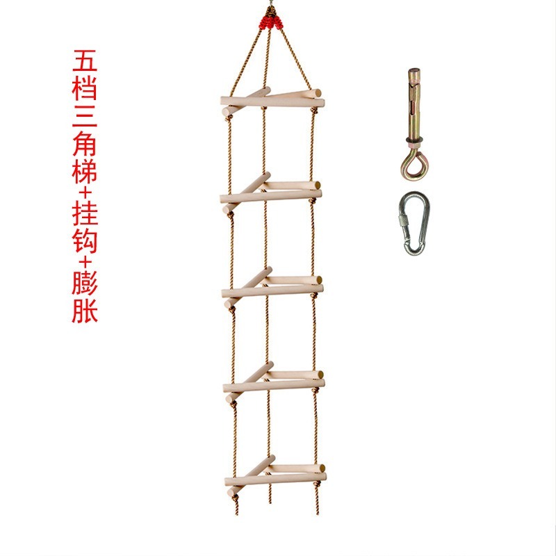 5 Rungs Single Head Wooden Tri - Kids Outdoor Swing avaliação e preço
