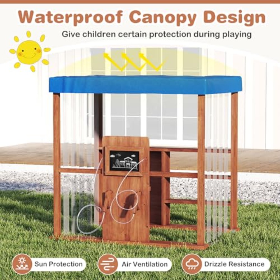 Outdoor kids gas station playh - Kids Outdoor Chalkboard avaliação e preço